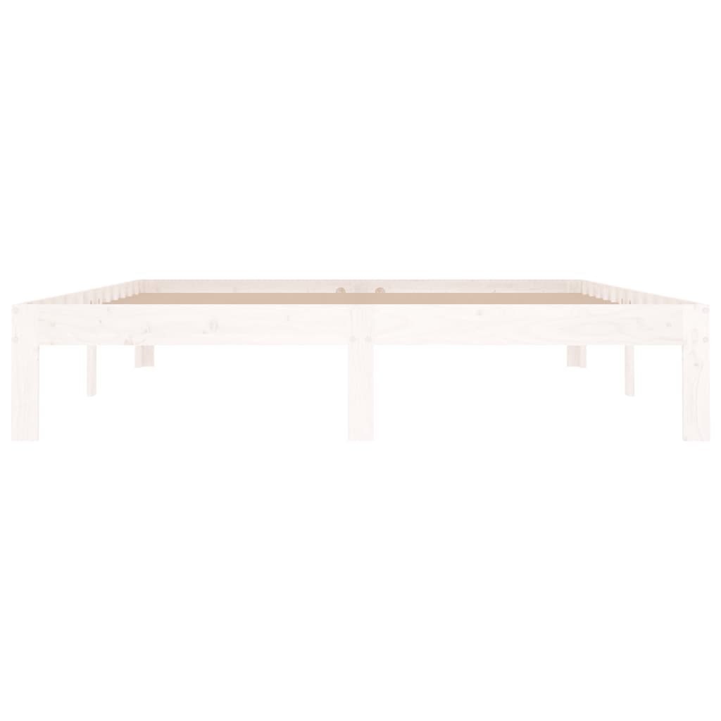 Sengeramme hvit heltre 150x200 cm 5FT King Size