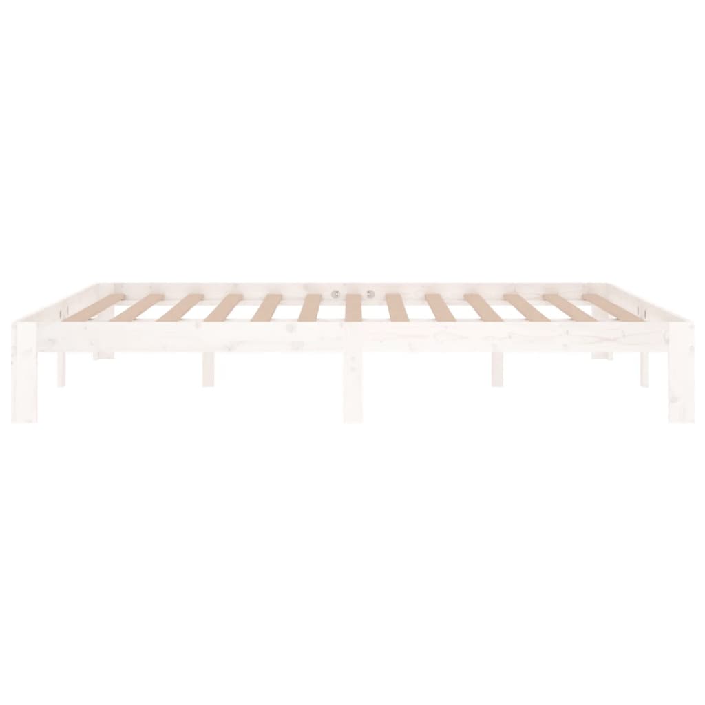 Sengeramme hvit heltre 150x200 cm 5FT King Size