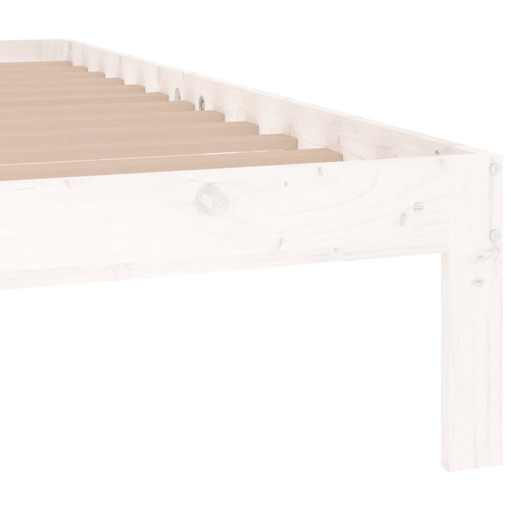 Sengeramme hvit heltre 150x200 cm 5FT King Size