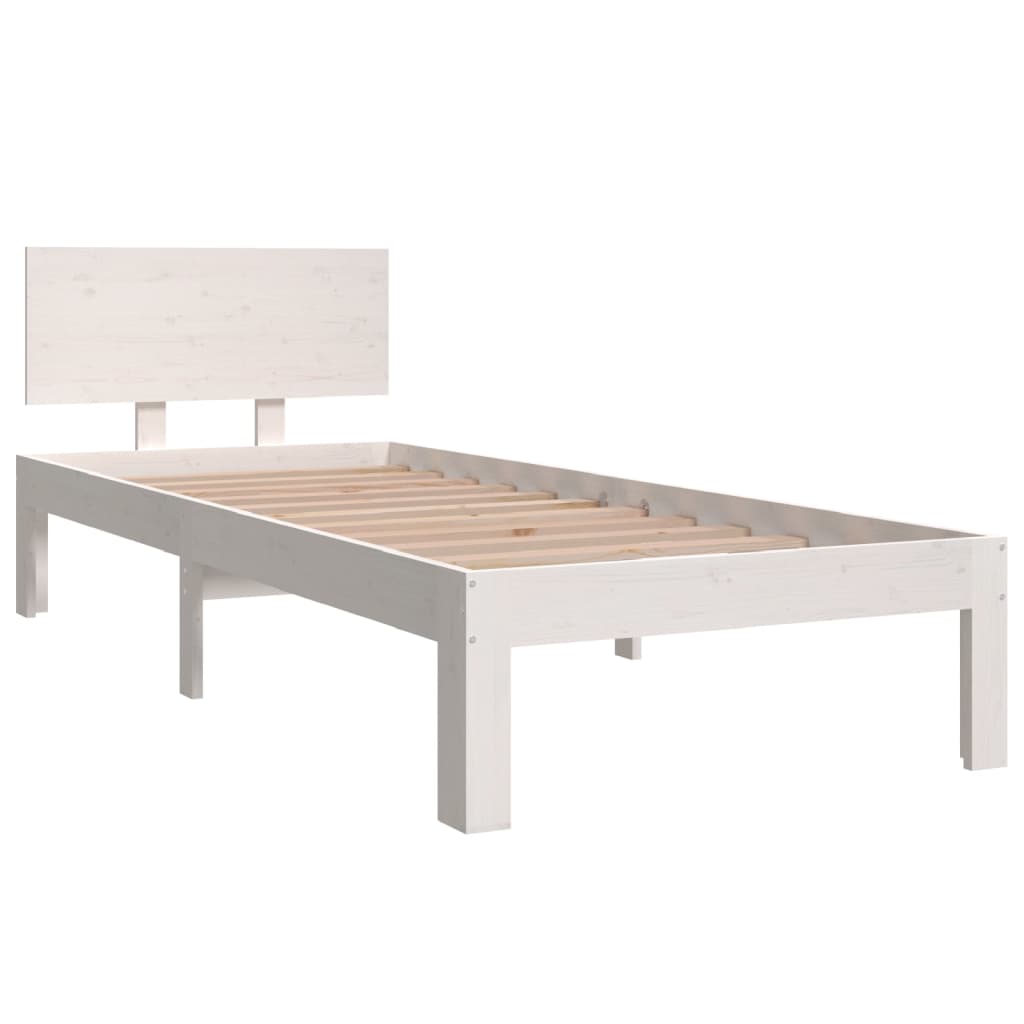 Sengeramme hvit heltre 75x190 cm 2FT6 Small Single