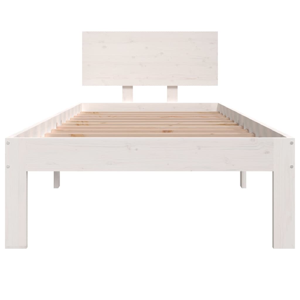 Sengeramme hvit heltre 75x190 cm 2FT6 Small Single