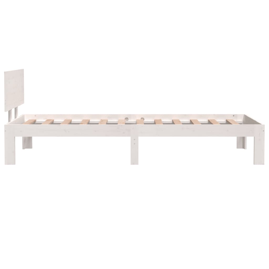 Sengeramme hvit heltre 75x190 cm 2FT6 Small Single