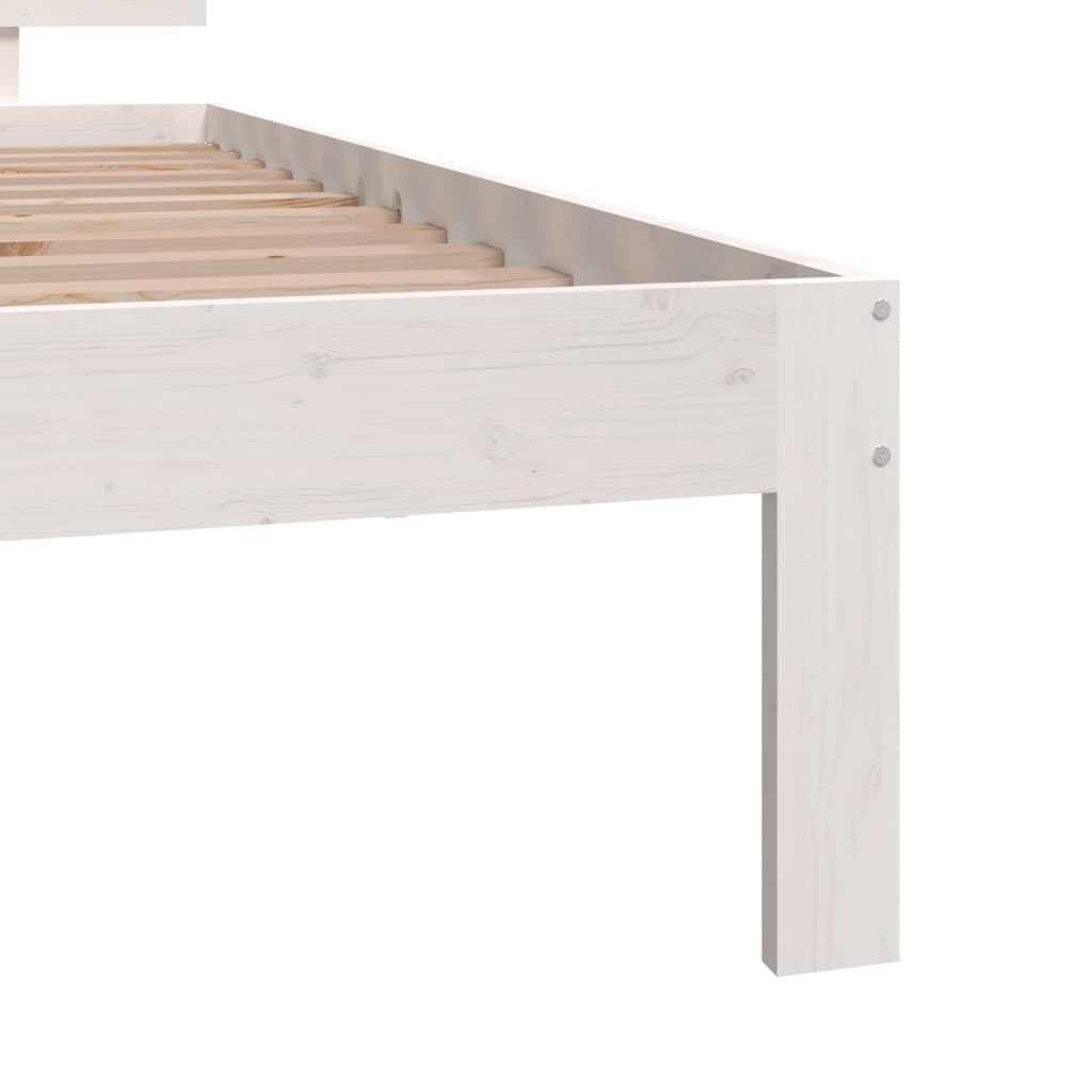 Sengeramme hvit heltre 75x190 cm 2FT6 Small Single