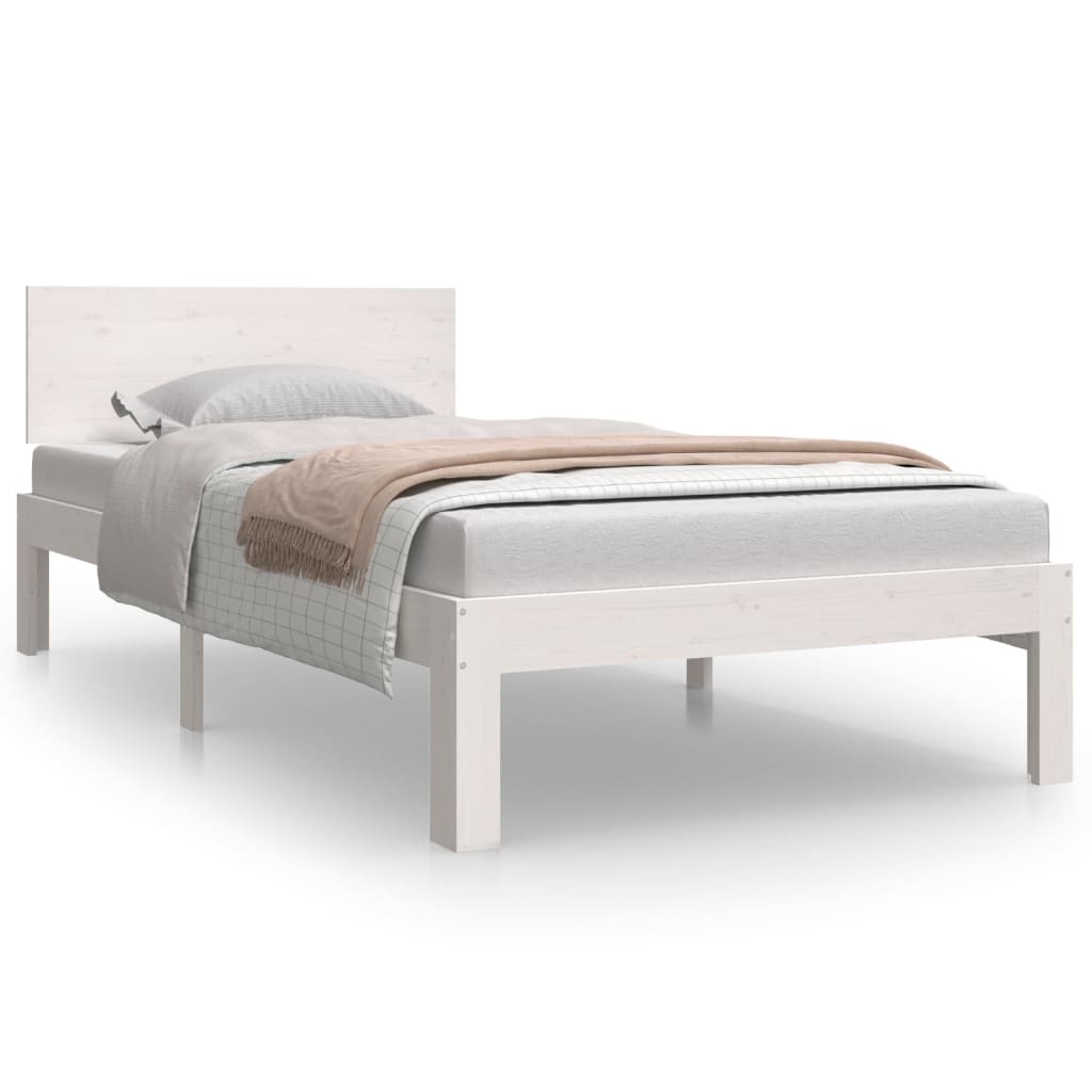 Sengeramme hvit heltre 90x190 cm 3FT Single