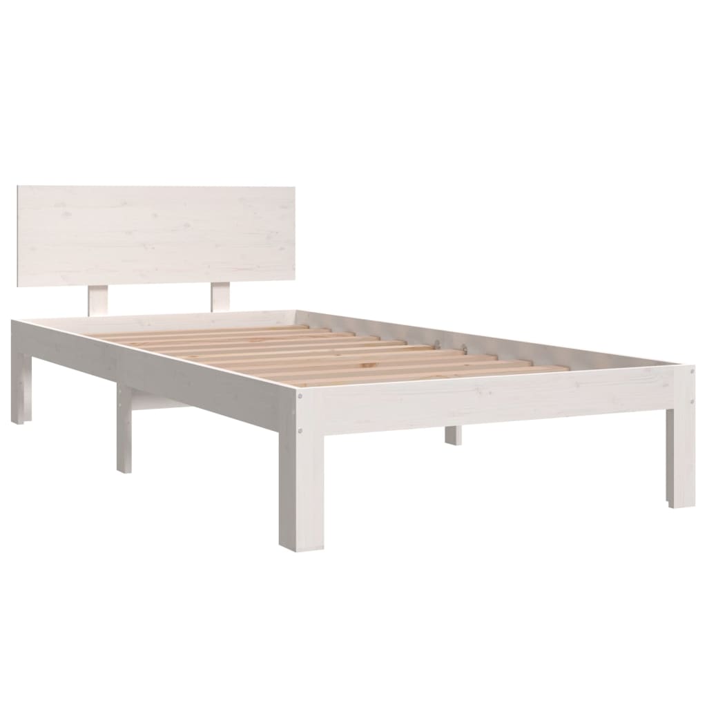 Sengeramme hvit heltre 90x190 cm 3FT Single