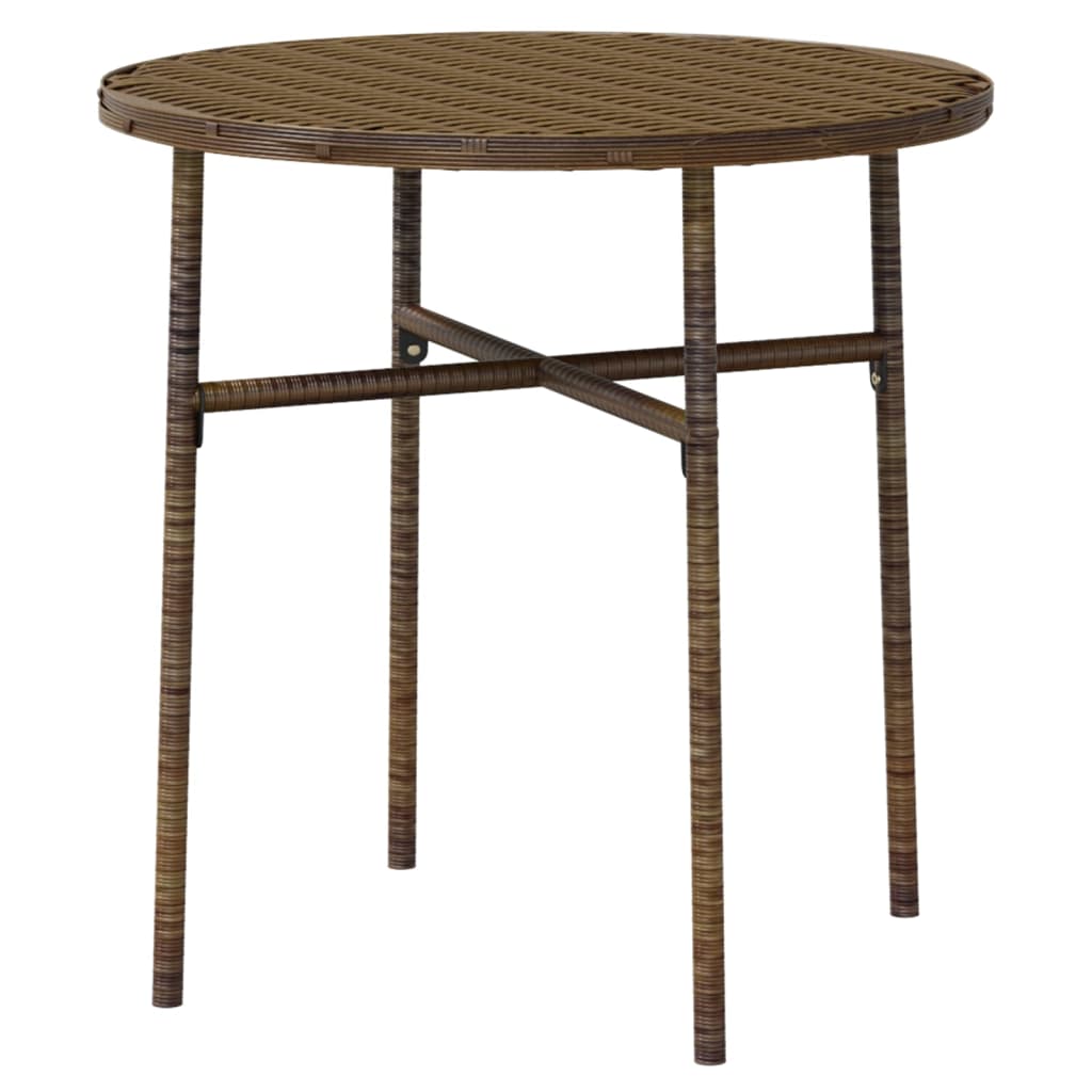 Utendørs spisestue 3 deler polyrotting brun