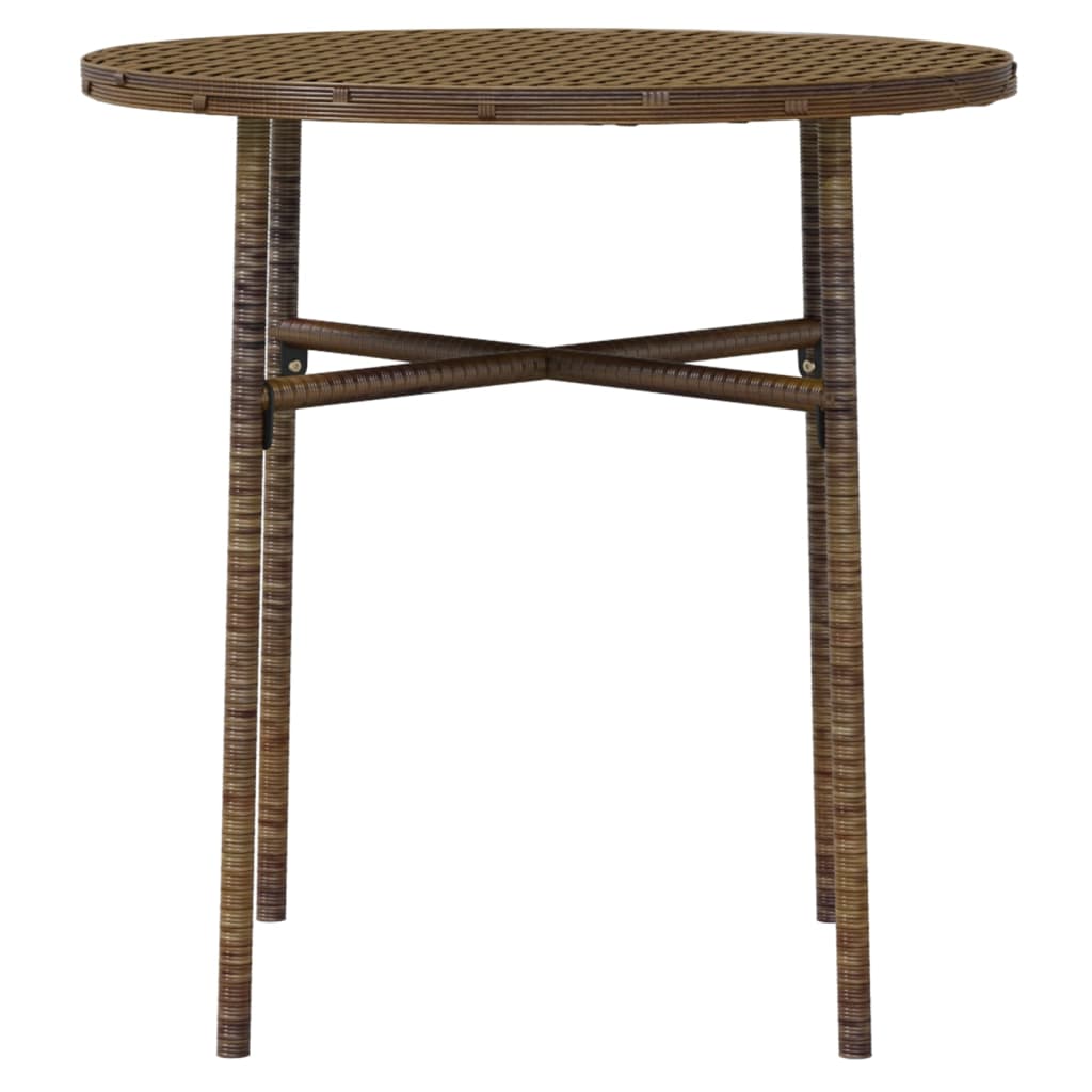 Utendørs spisestue 3 deler polyrotting brun