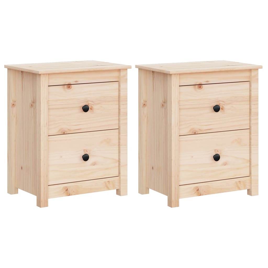 Nattbord 2 stk 50x35x61,5 cm heltre furu
