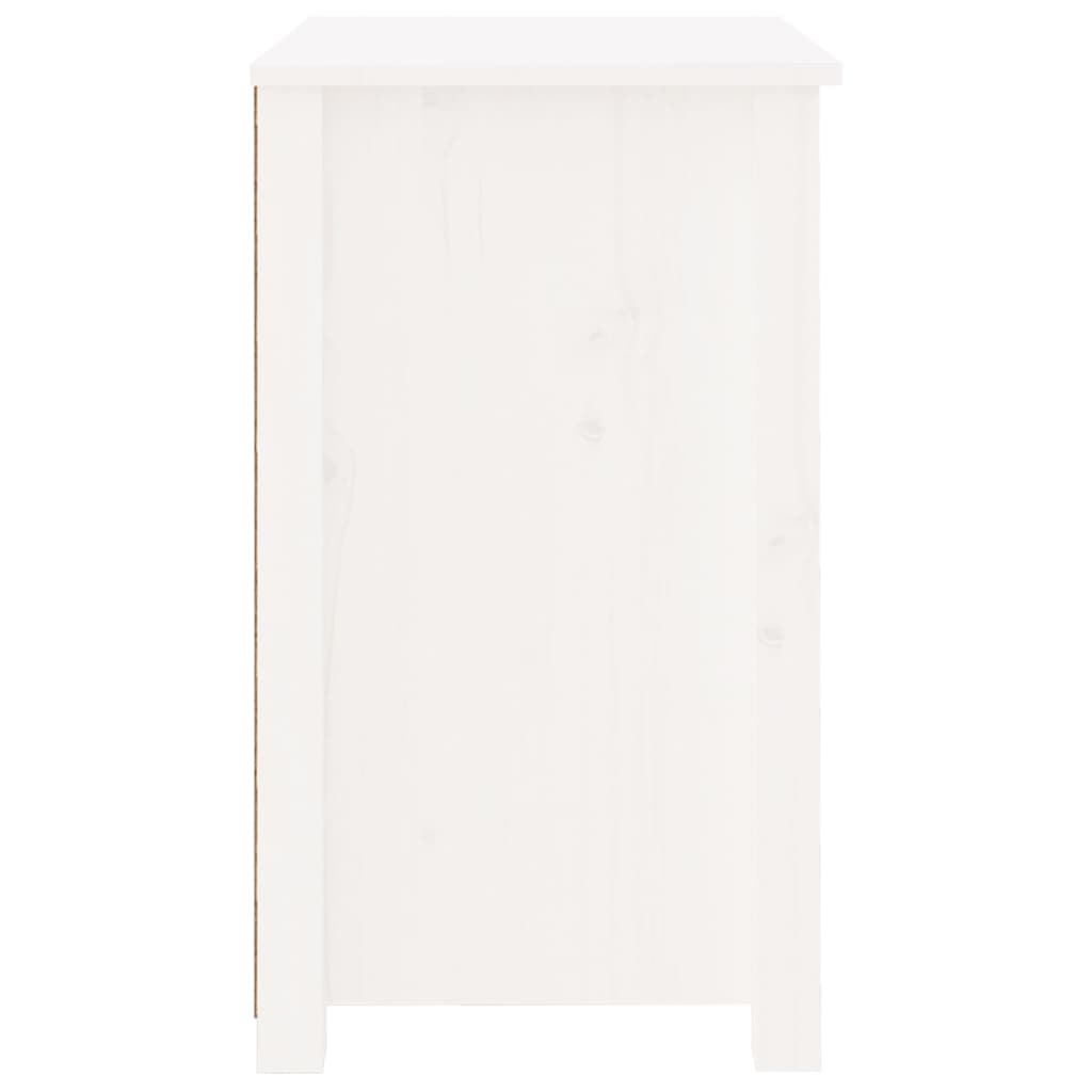 Nattbord hvit 50x35x61,5 cm heltre furu
