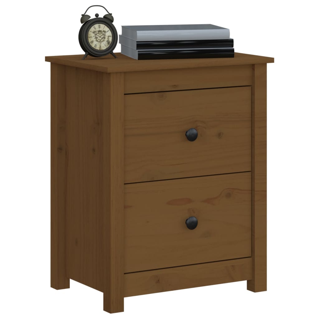 Nattbord honningbrun 50x35x61,5 cm heltre furu