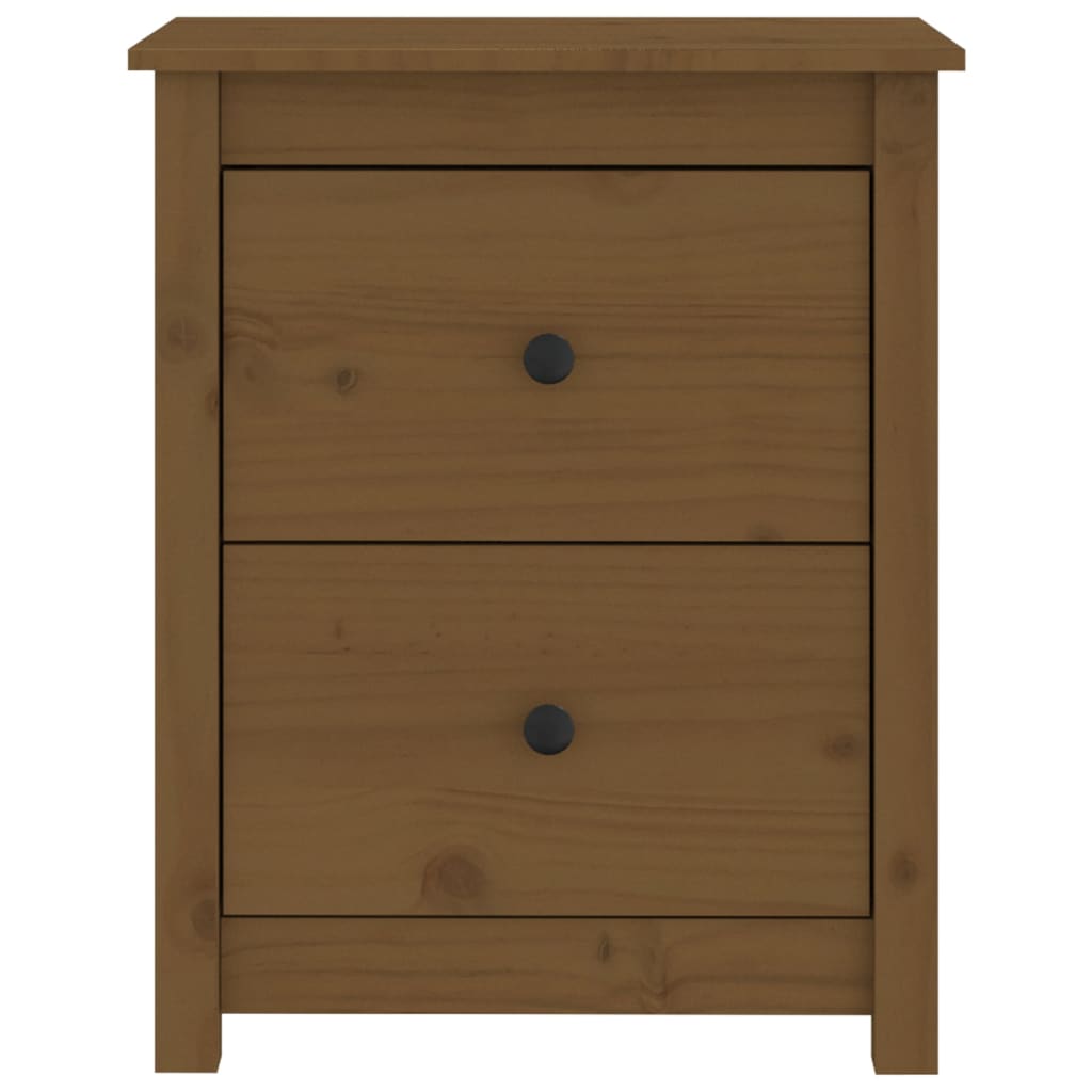 Nattbord 2 stk honningbrun 50x35x61,5 cm heltre furu
