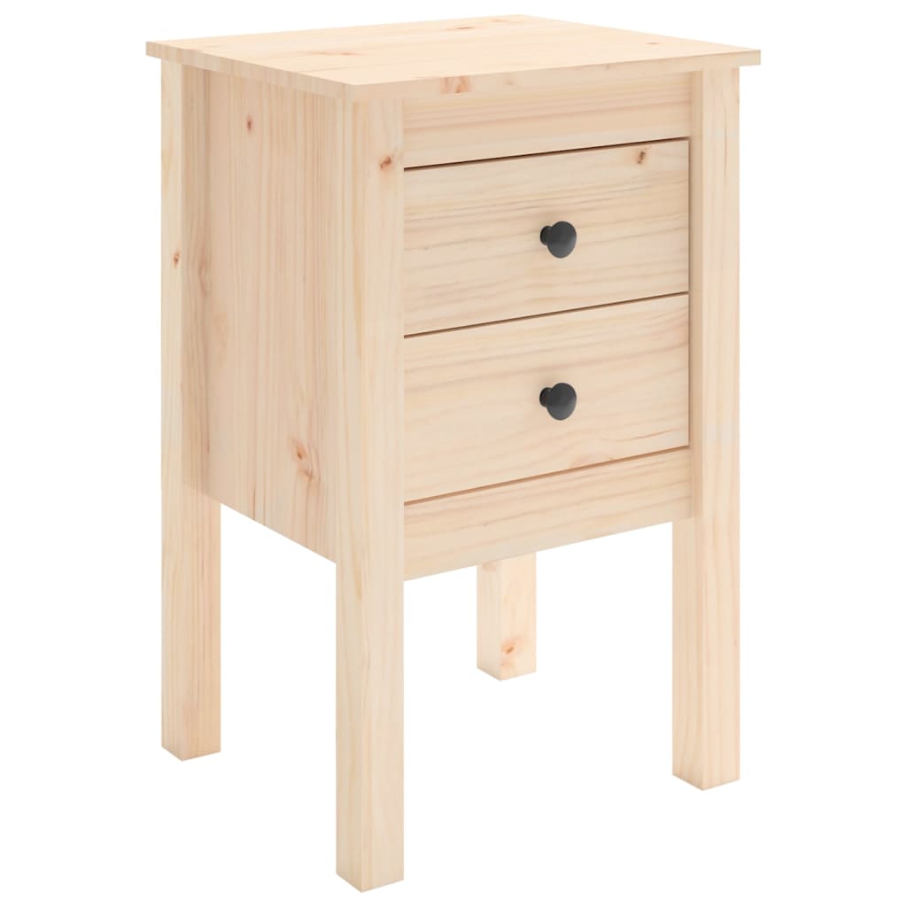 Nattbord 2 stk 40x35x61,5 cm heltre furu