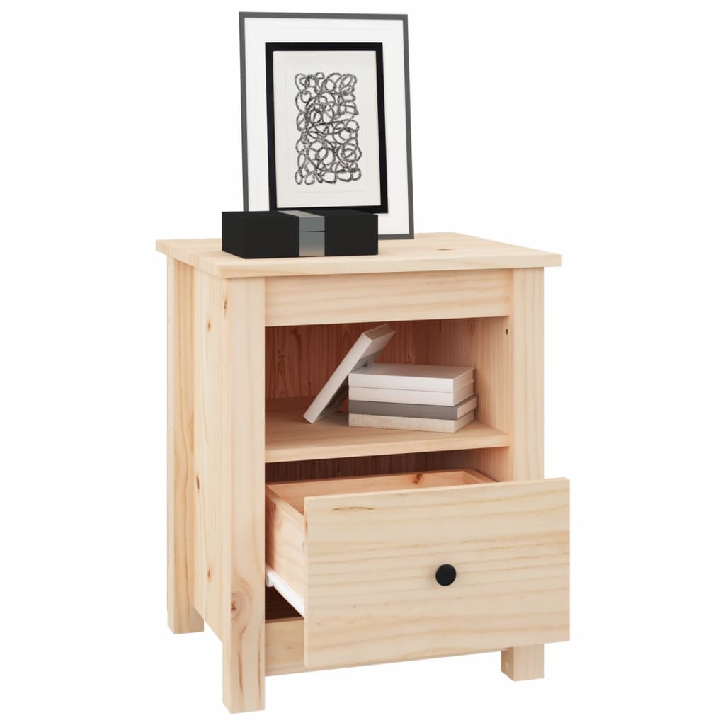 Nattbord 2 stk 40x35x49 cm heltre furu