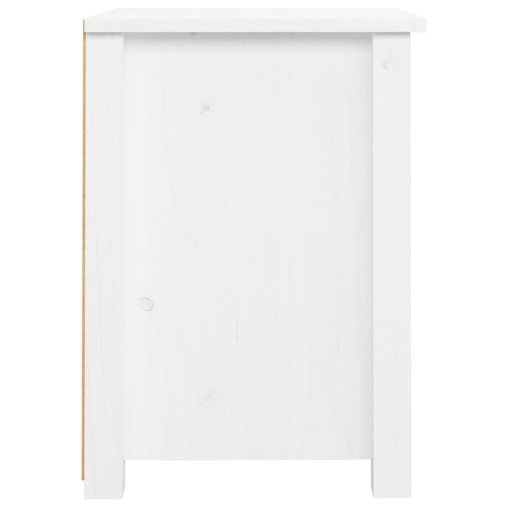 Nattbord 2 stk hvit 40x35x49 heltre furu