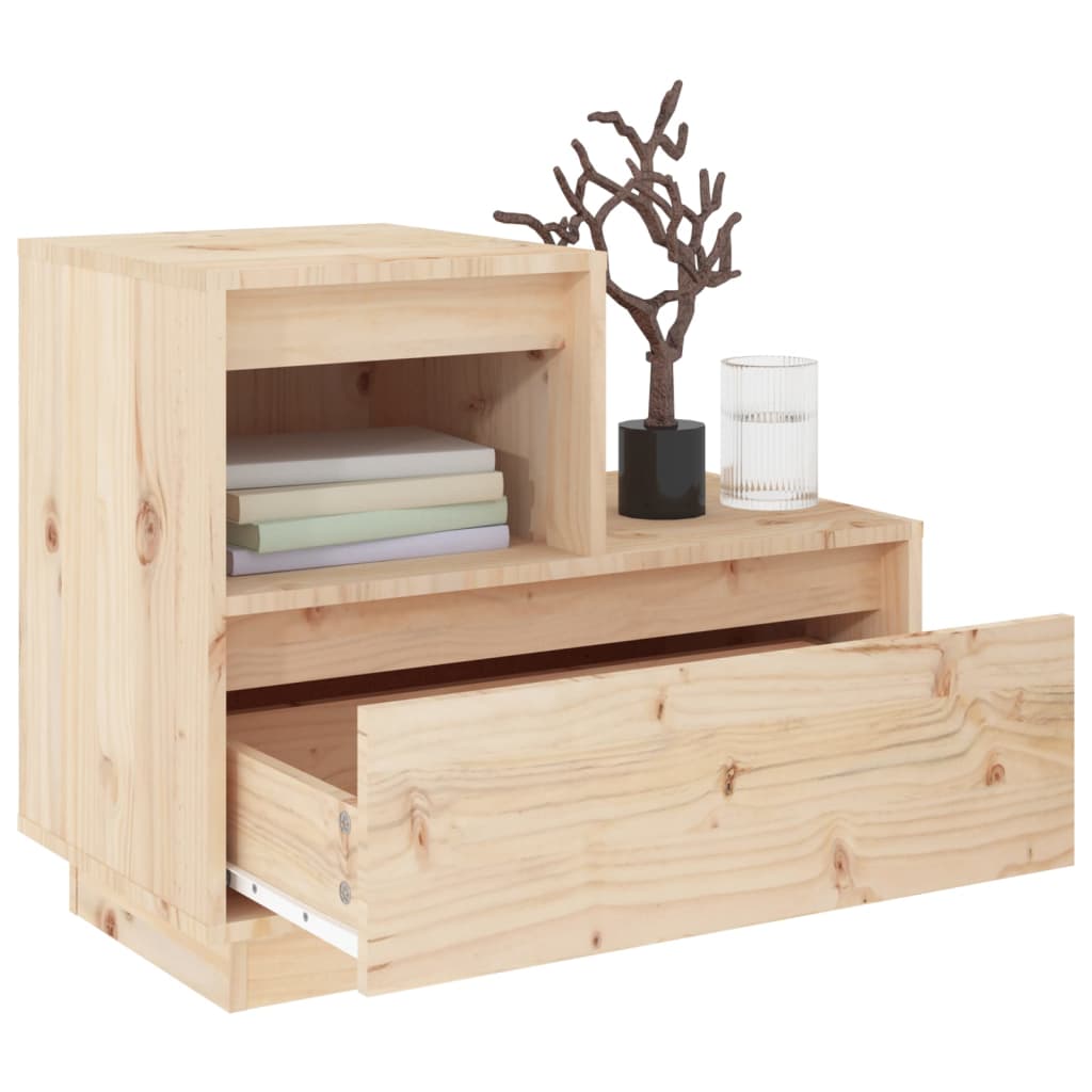 Nattbord 2 stk 60x34x51 cm heltre furu