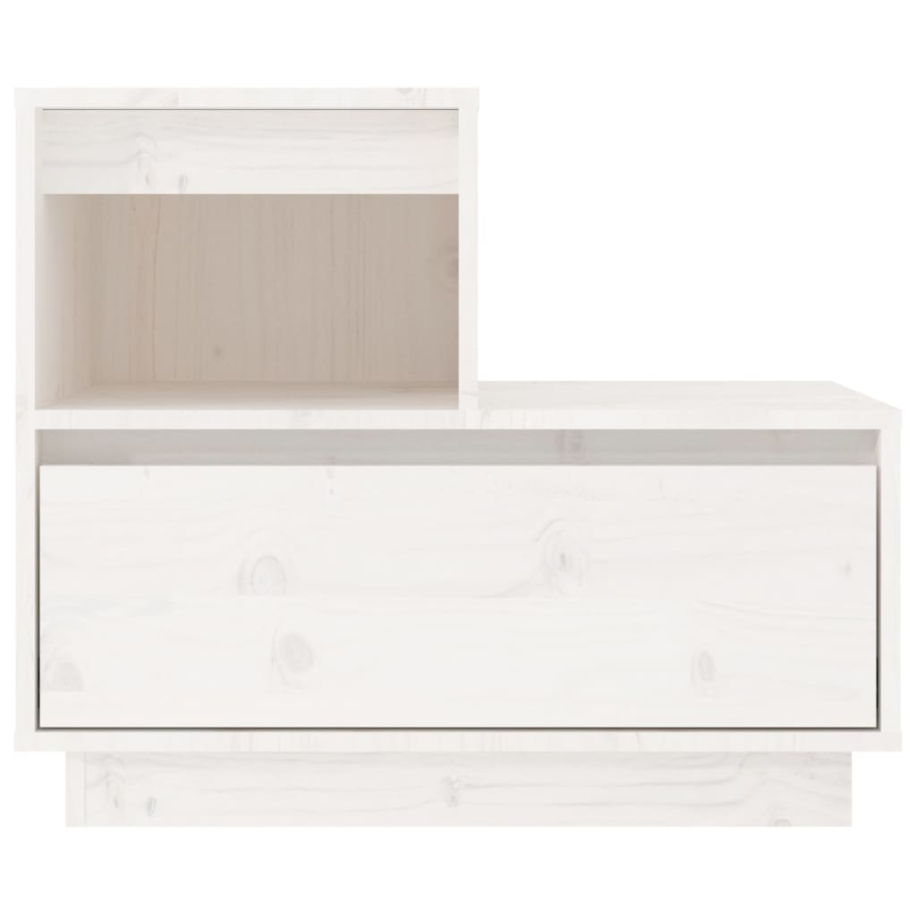 Nattbord 2 stk hvit 60x34x51 heltre furu