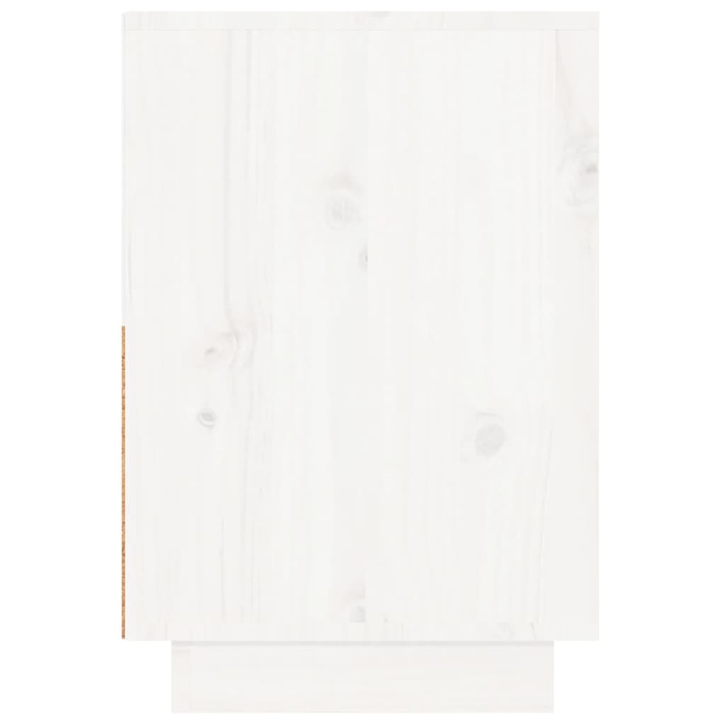 Nattbord 2 stk hvit 60x34x51 heltre furu