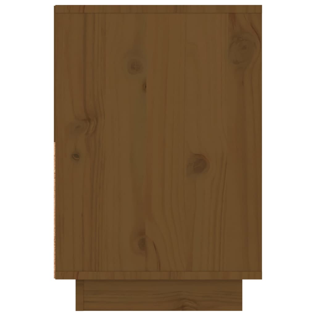 Nattbord 2 stk honningbrun 60x34x51 cm heltre furu