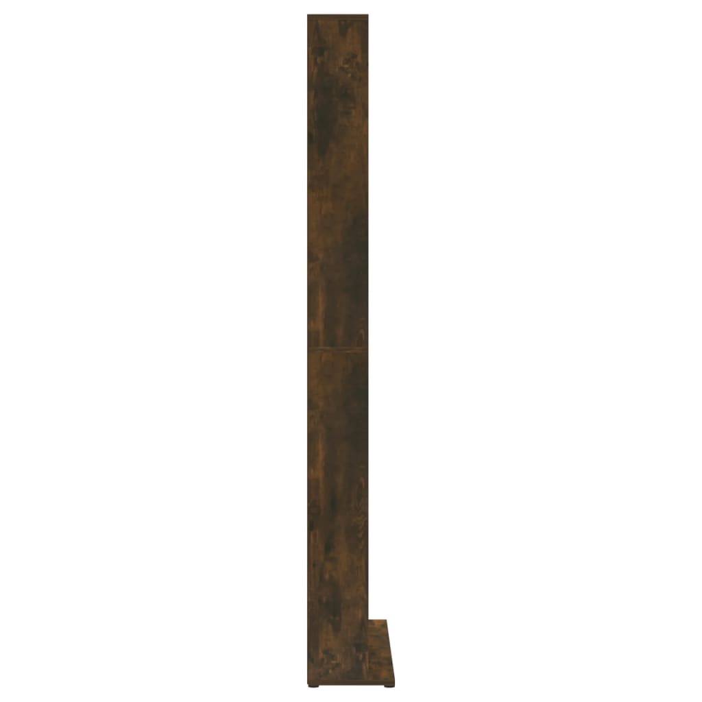 CD-skap røkt eik 102x23x177,5 cm konstruert tre
