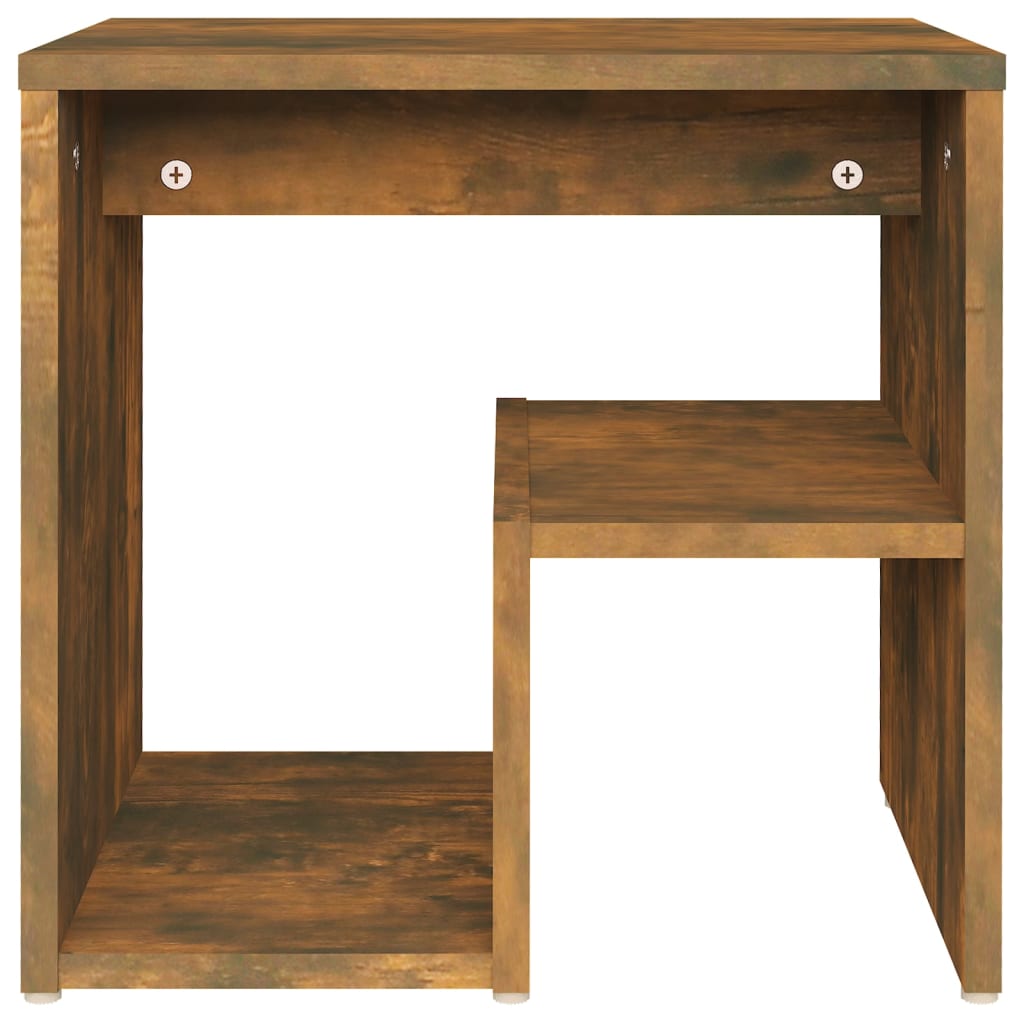 Nattbord 2 stk røkt eik 40x30x40 cm konstruert tre