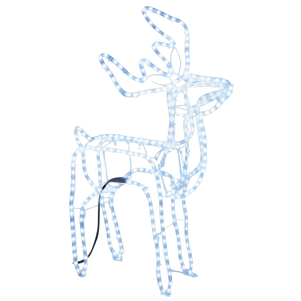 Julereinsdyrfigur kaldhvit 76x42x87 cm
