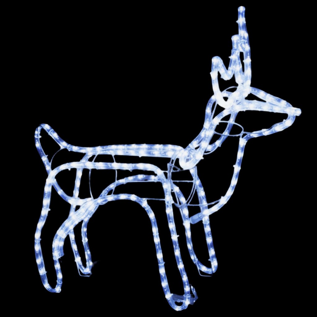 Julereinsdyrfigur kaldhvit 60x30x60 cm