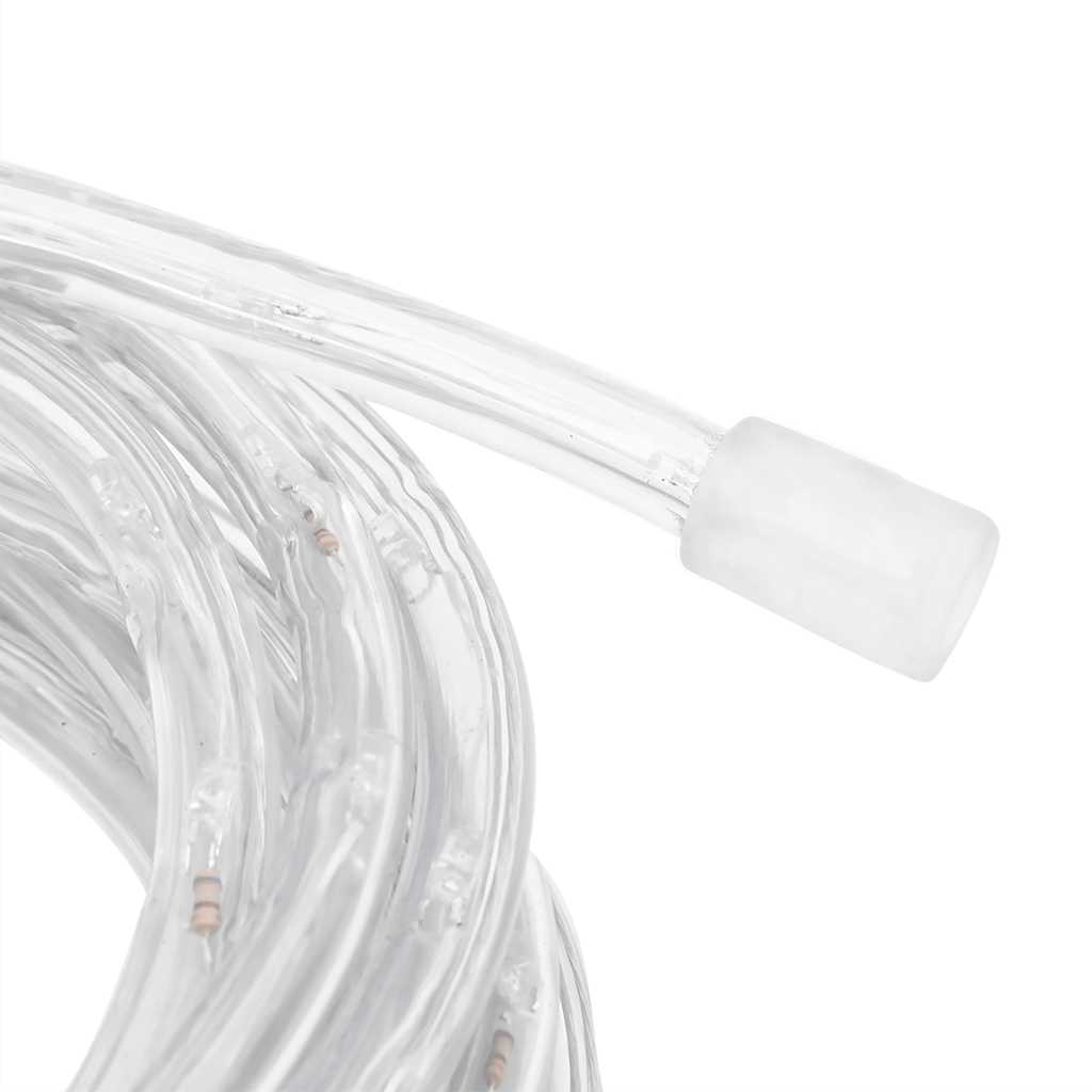 Taulys med 120 lysdioder varmhvit 5 m PVC