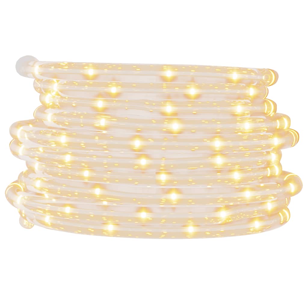 Taulys med 240 lysdioder varmhvit 10 m PVC