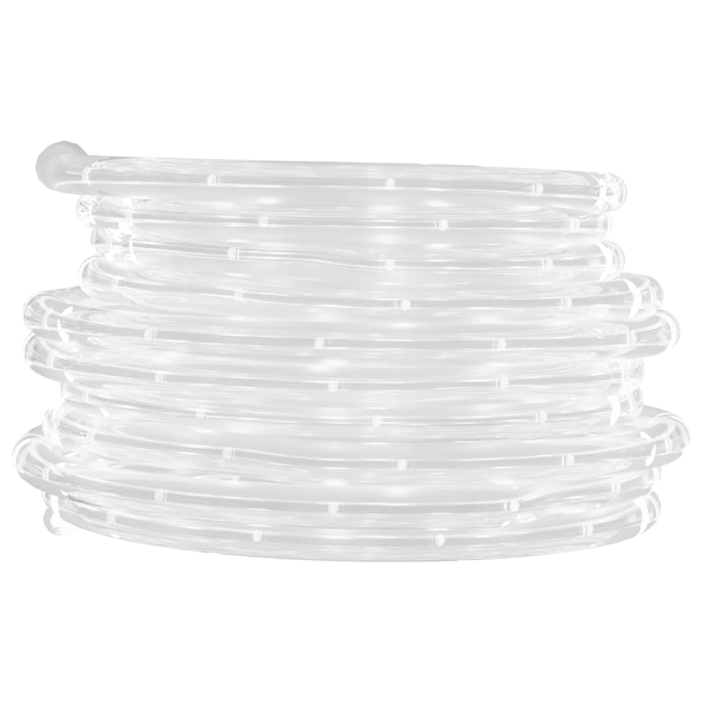 Taulys med 120 lysdioder kaldhvit 5 m PVC