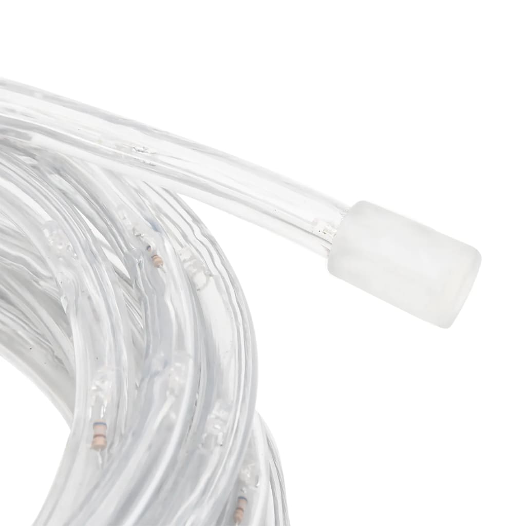 Taulys med 240 lysdioder flerfarget 10 m PVC