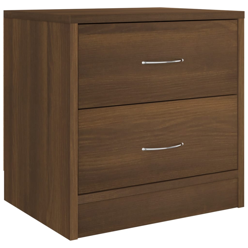Nattbord brun eik 40x30x40 cm konstruert tre