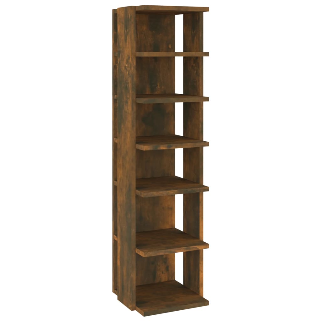 Skohyller 2 stk røkt eik 27,5x27x102 cm konstruert tre