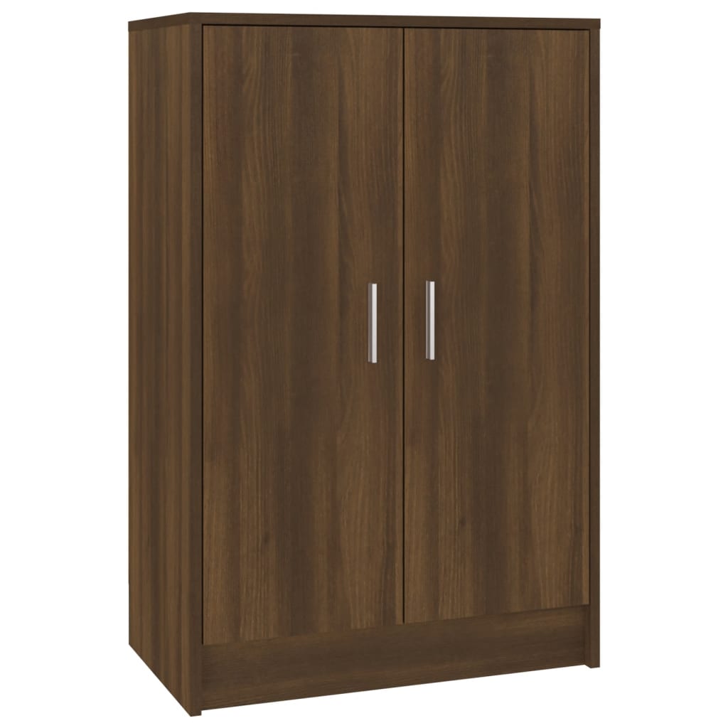 Skohylle brun eik 60x35x92 cm konstruert tre