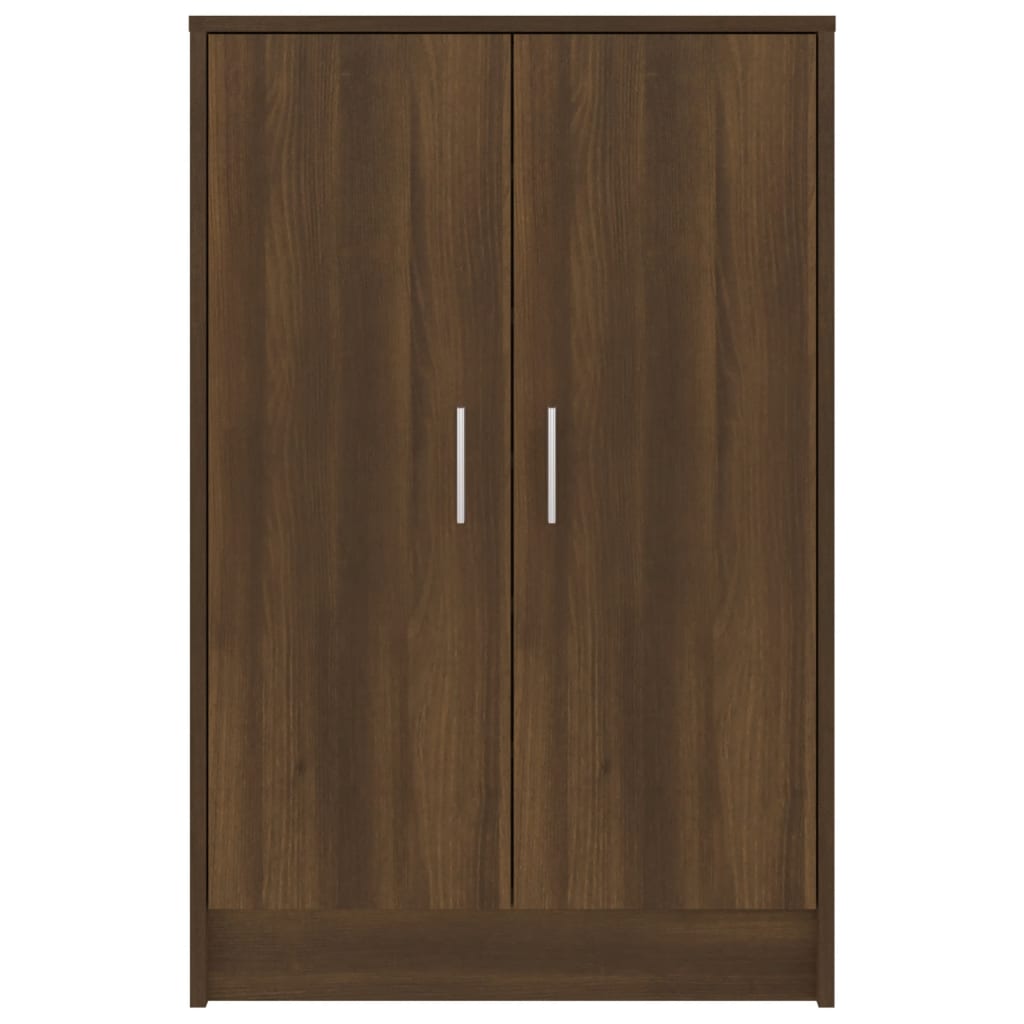 Skohylle brun eik 60x35x92 cm konstruert tre
