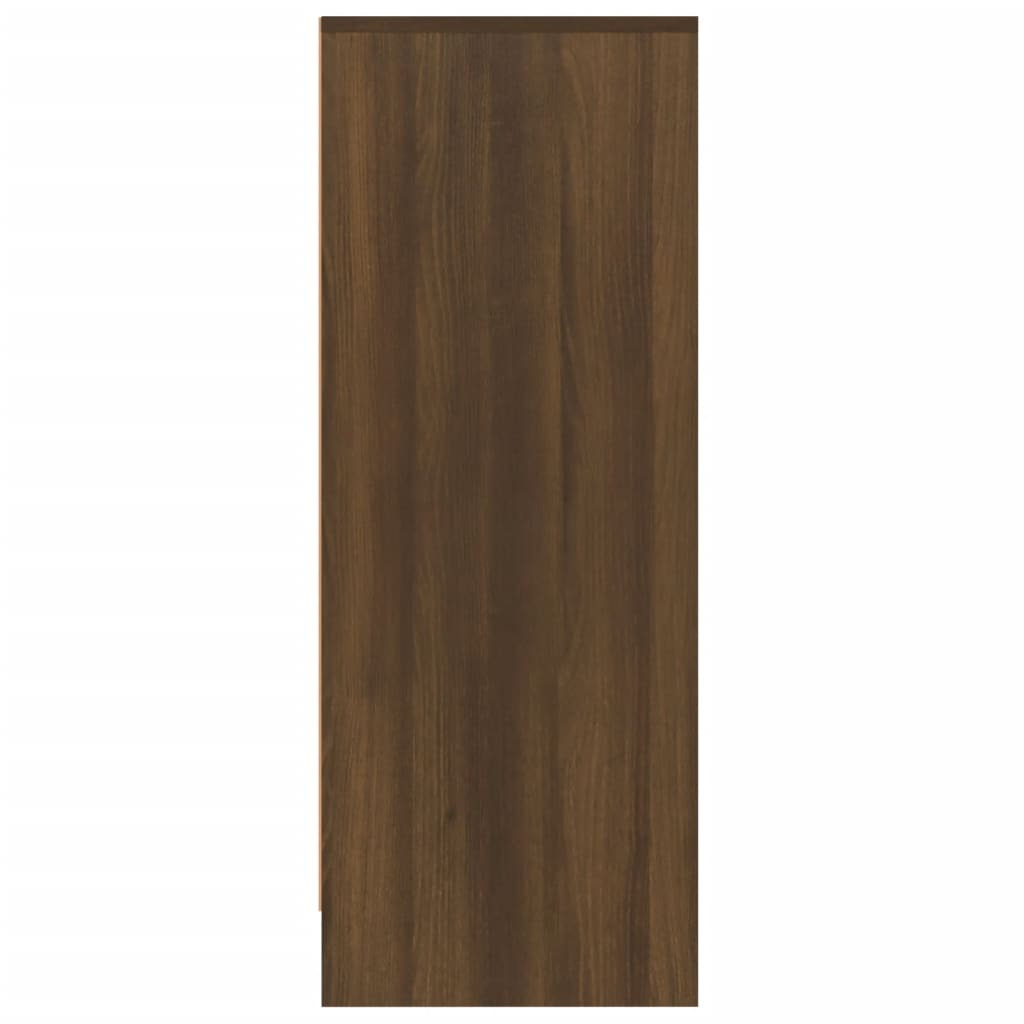 Skohylle brun eik 60x35x92 cm konstruert tre