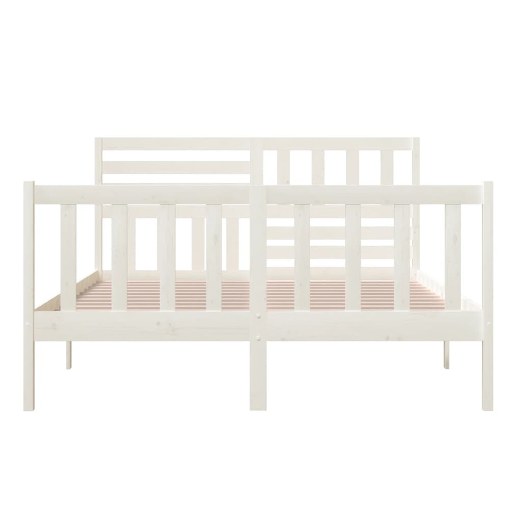Sengeramme hvit heltre 160x200 cm