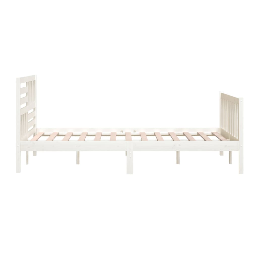 Sengeramme hvit heltre 160x200 cm