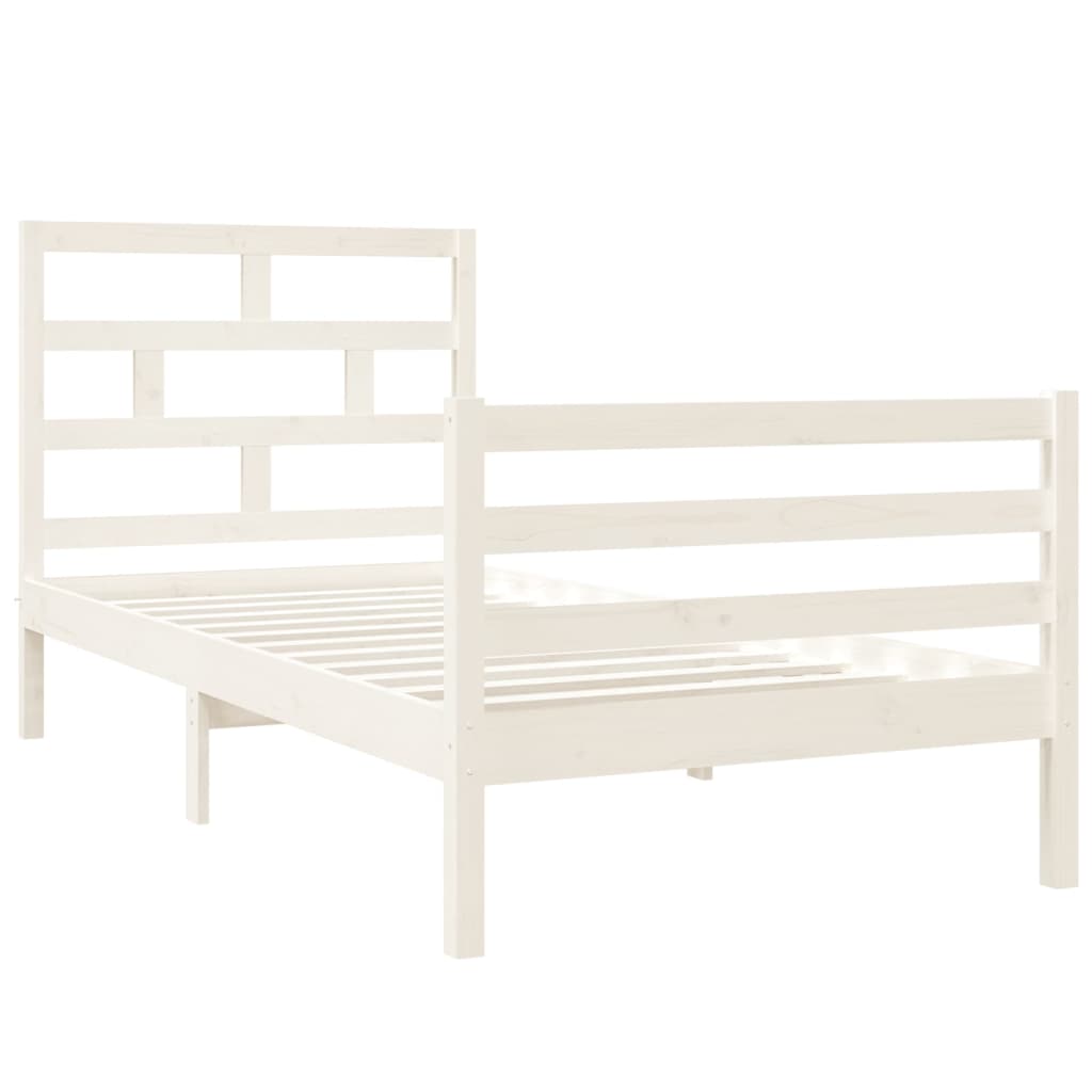 Sengeramme hvit 90x190 cm Single heltre