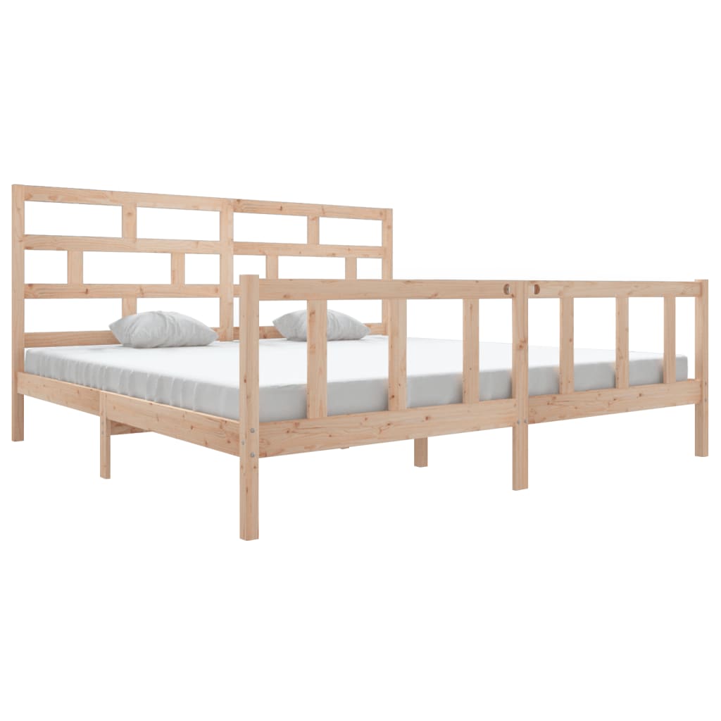 Sengeramme heltre furu 200x200 cm
