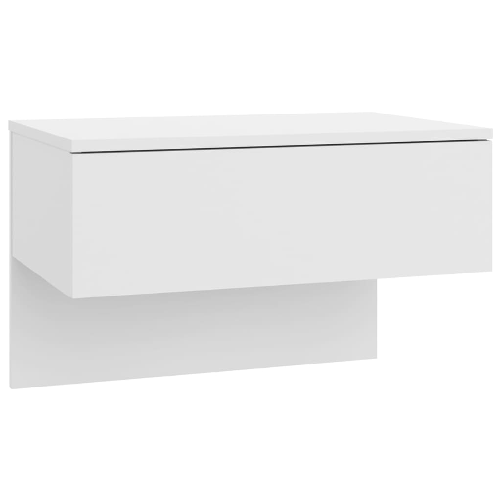 Vegghengte nattbord 2 stk hvit