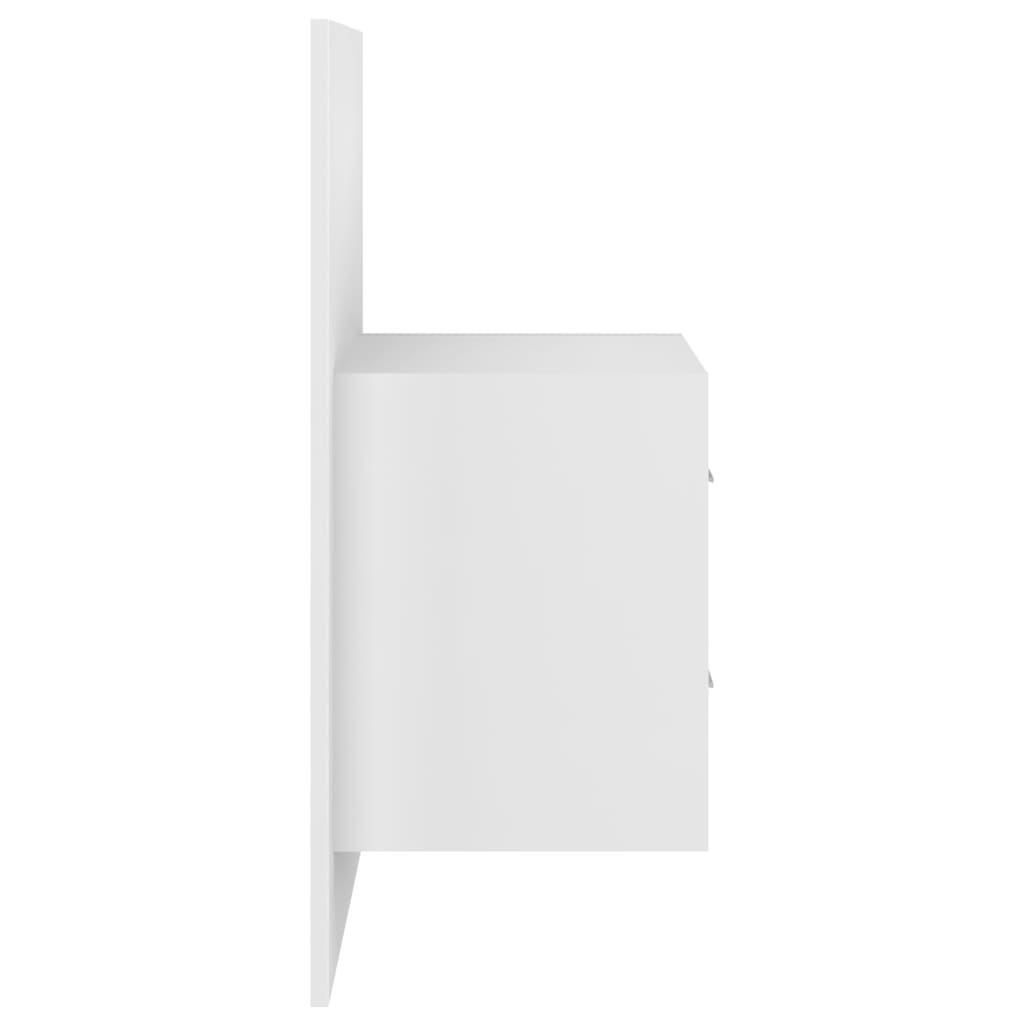 Vegghengte nattbord 2 stk hvit