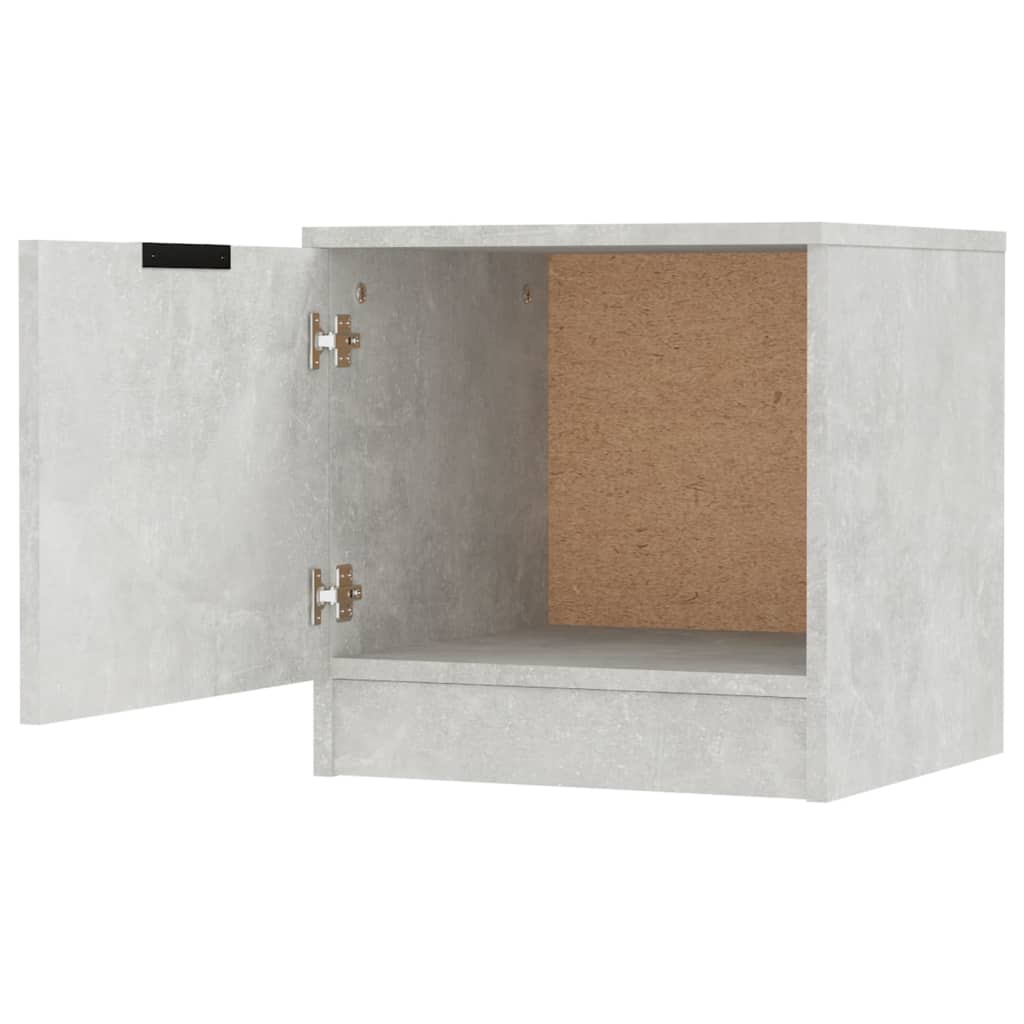 Nattbord 2 stk betonggrå 40x39x40 cm