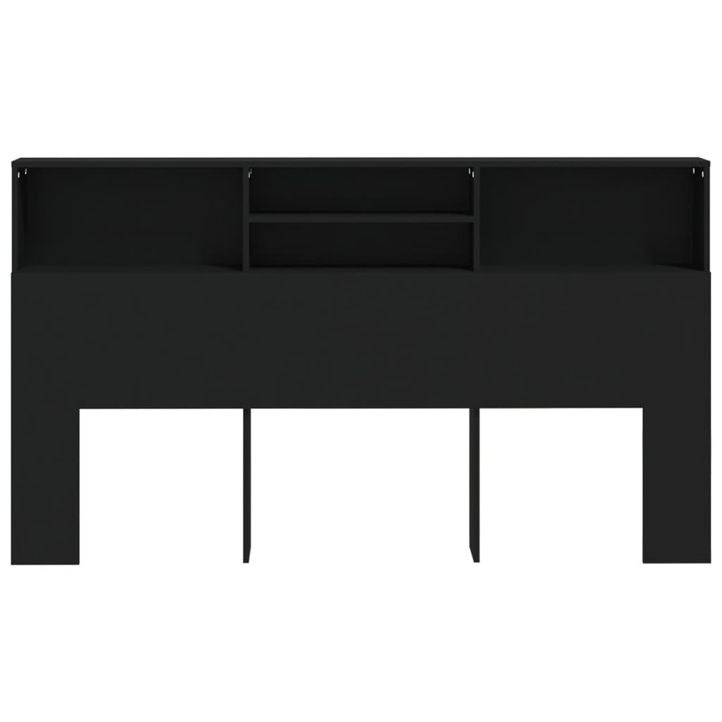 Sengegavlskap svart 180x19x103,5 cm