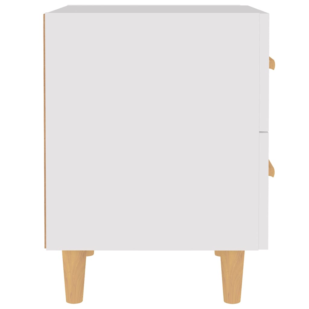 Nattbord 2 stk hvit 40x35x47,5 cm