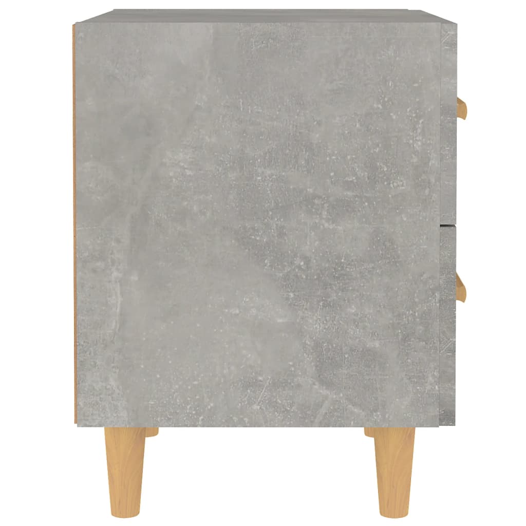 Nattbord 2 stk betonggrå 40x35x47,5 cm