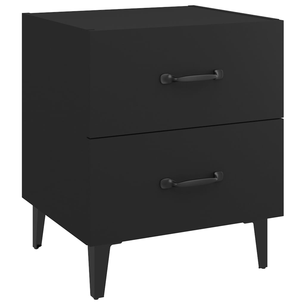 Nattbord 2 stk svart 40x35x47,5 cm