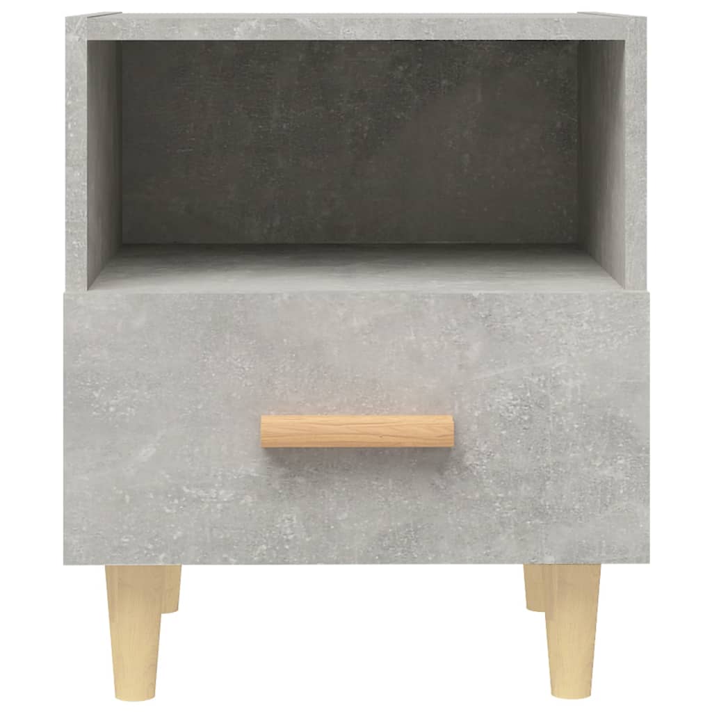 Nattbord 2 stk betonggrå 40x35x47 cm
