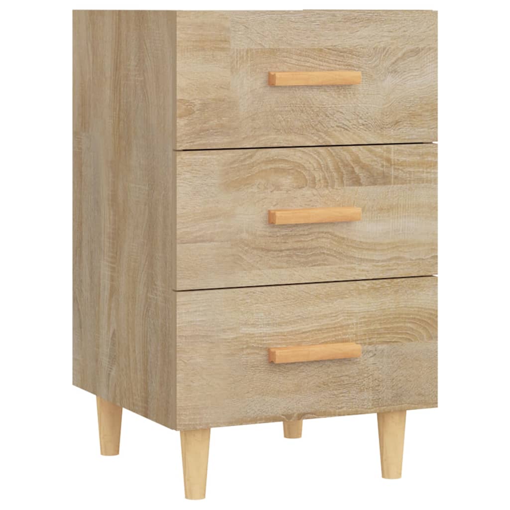 Nattbord sonoma eik 40x40x66 cm konstruert tre