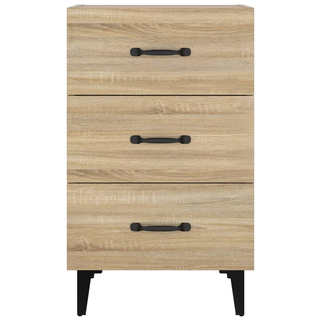 Nattbord sonoma eik 40x40x66 cm konstruert tre