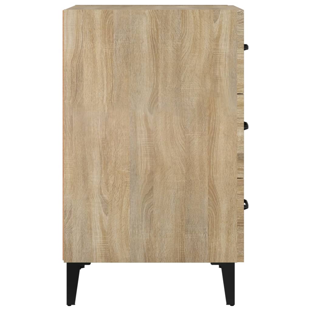 Nattbord sonoma eik 40x40x66 cm konstruert tre
